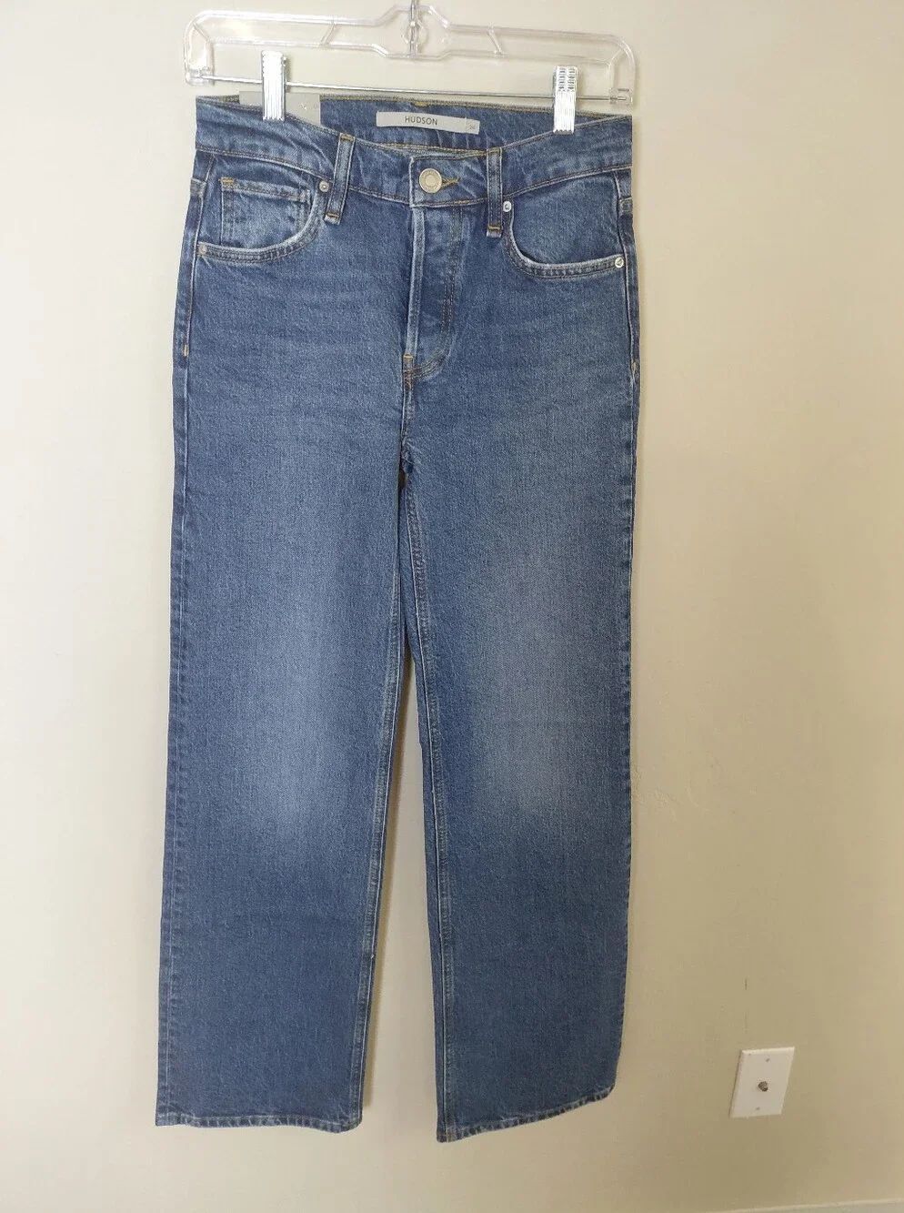 NEW HUDSON rosie high-rise wide leg jean in viola Size 24